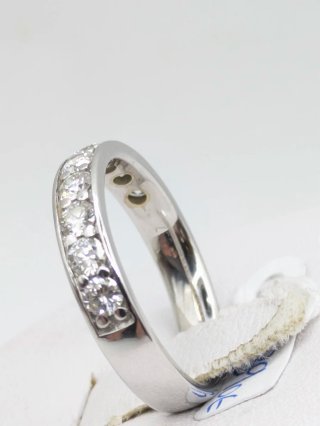 Anillo Oro 18k Blanco Diamantes