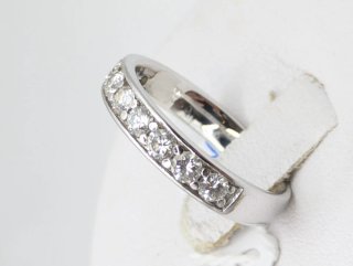 Anillo Oro 18k Blanco Diamantes