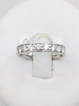 Anillo Oro 18k Blanco Diamantes