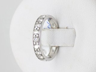 Anillo Oro 18k Blanco Diamantes