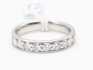 Anillo Oro 18k Blanco Diamantes