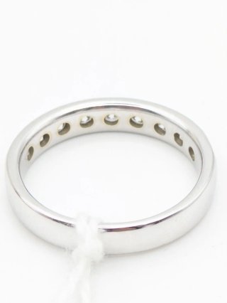 Anillo Oro 18k Blanco Diamantes
