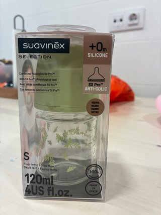 Biberón Suavinex Vidrio 120ml SX Pro