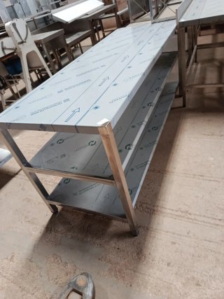 MESA LABOREO ACERO CENTRAL 190X70X85 MIRA MI PERFI
