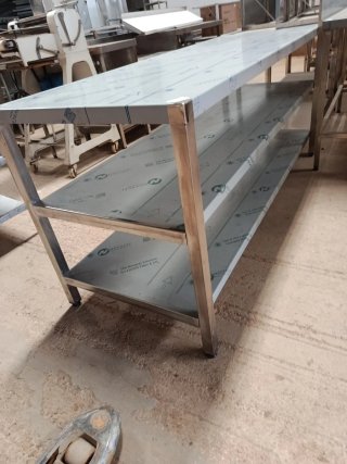 MESA LABOREO ACERO CENTRAL 190X70X85 MIRA MI PERFI
