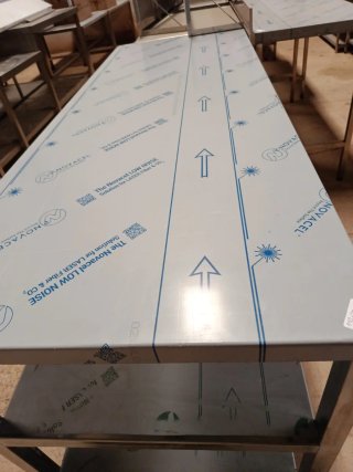 MESA LABOREO ACERO CENTRAL 190X70X85 MIRA MI PERFI