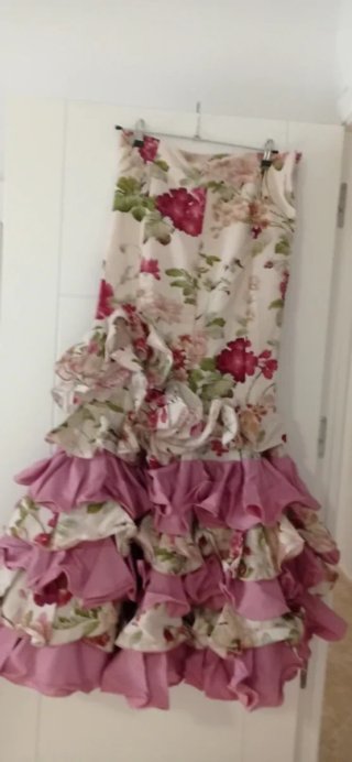 Falda Rociera Multicolor con Volantes