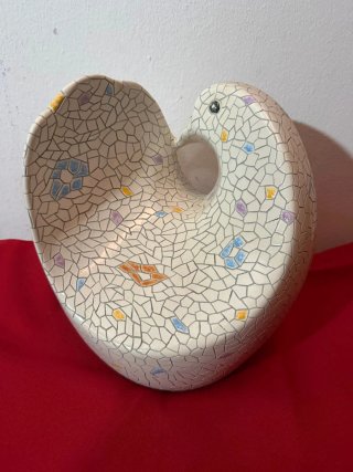Jarrón de cerámica multicolor