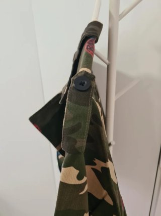Chaqueta militar Shein flores Talla L