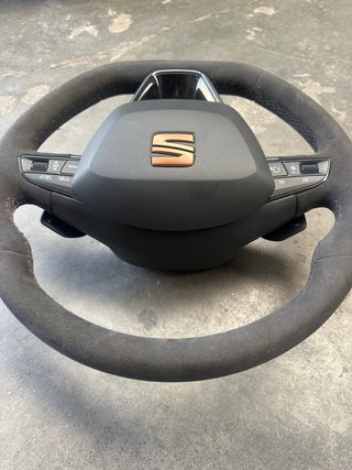 Volante Cupra Costuras Bronce
