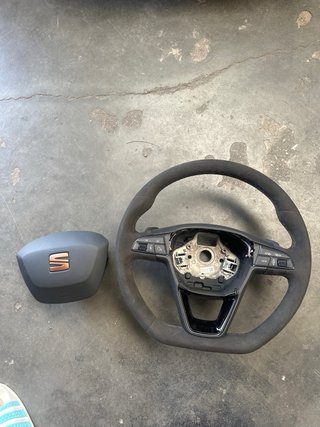 Volante Cupra Costuras Bronce
