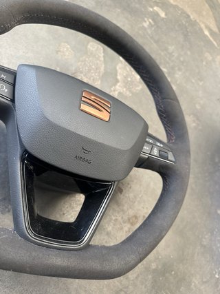 Volante Cupra Costuras Bronce