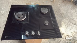 Placa de gas Balay negra