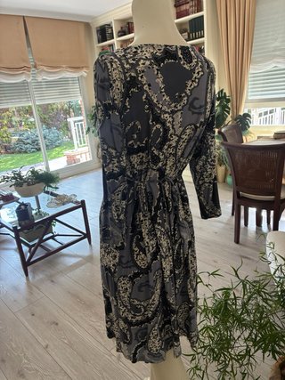 Vestido Elogy Estampado Gris Multicolor