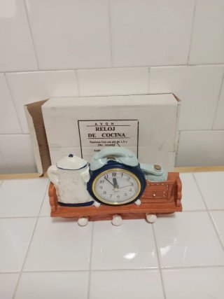 Reloj de pared decorativo cerámica