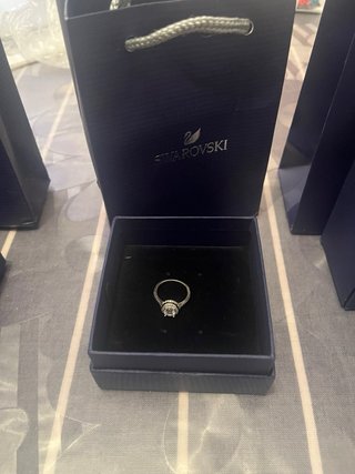 Conjunto Swarovski Corazón Plata