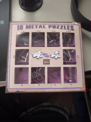 10 Puzzles Metálicos Eureka 3D