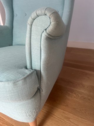 Butaca orejera Ikea azul