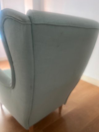 Butaca orejera Ikea azul