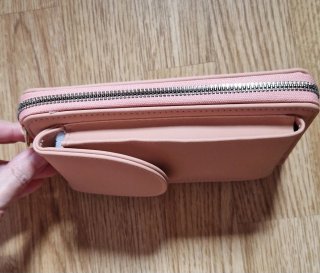 Monedero rosa multifunción nuevo