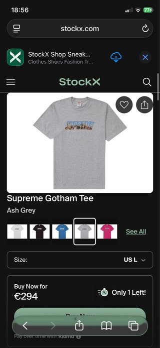 Camiseta Supreme Gotham Tee