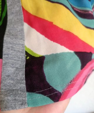 Camiseta  Oversize Desigual/Gasa y Punto/ Talla M.