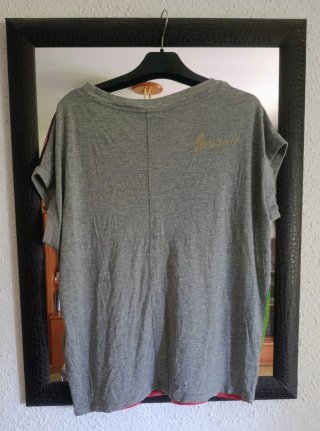 Camiseta  Oversize Desigual/Gasa y Punto/ Talla M.