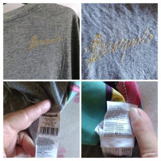 Camiseta  Oversize Desigual/Gasa y Punto/ Talla M.