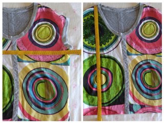 Camiseta  Oversize Desigual/Gasa y Punto/ Talla M.