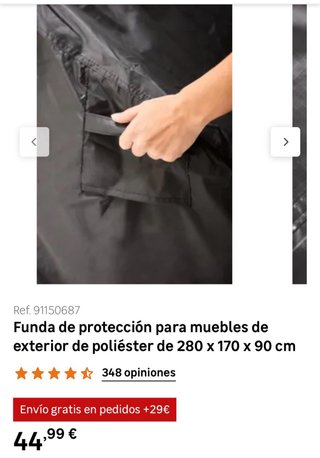 Funda protectora muebles exterior Sunnycover 280cm