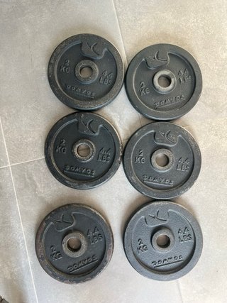6 Discos Pesas Domyos 2 kg