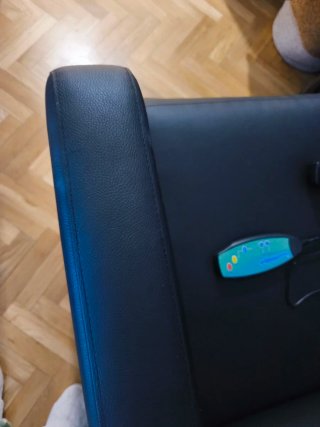 Sillón de Masaje Negro Piel Sintética
