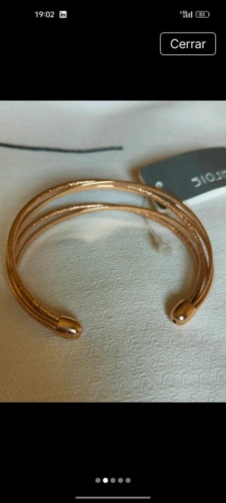 Pulsera Brazalete Dorado Parfois