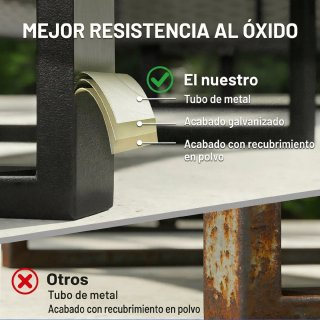 Conjunto Jardín Ratán 3 Piezas Azul/Gris
