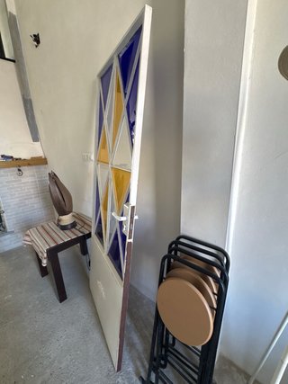 Puerta de una hoja con diseño