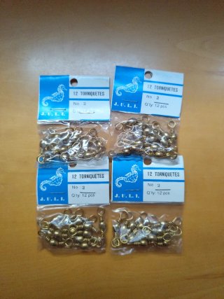 Torniquetes pesca J.U.L.I. Nº 2 (12 uds)