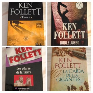 LOTE DE 4 NOVELAS DE KEN FOLLETT