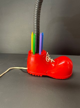 Lámpara zapato payaso con lapicero