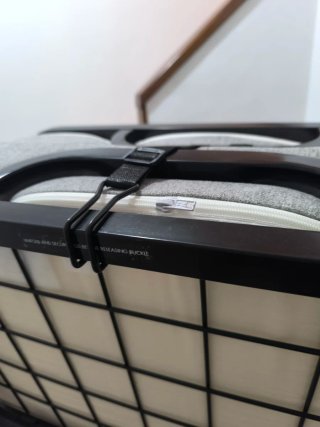Cama Plegable Negra y Gris