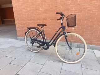 Bicicleta Paseo Decathlon Elops 520 Azul