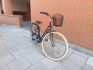 Bicicleta Paseo Decathlon Elops 520 Azul
