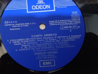 Vinilo Campo Abierto Atahualpa Yupanqui