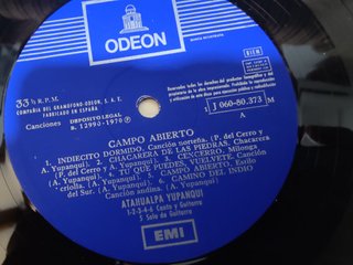 Vinilo Campo Abierto Atahualpa Yupanqui