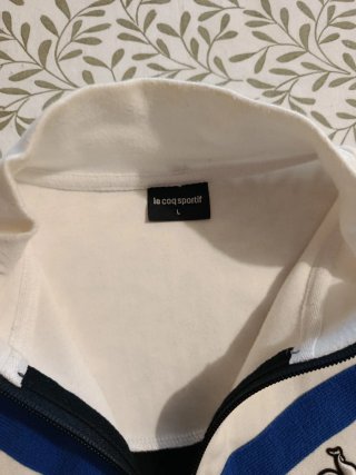 Sudadera Le Coq Sportif Azul y Blanca
