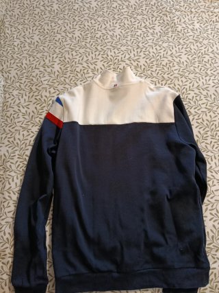 Sudadera Le Coq Sportif Azul y Blanca