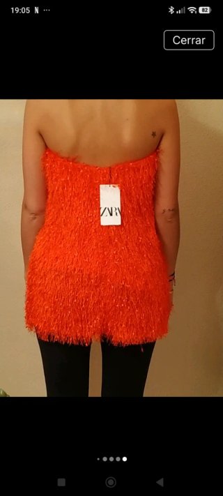 Top Zara Naranja