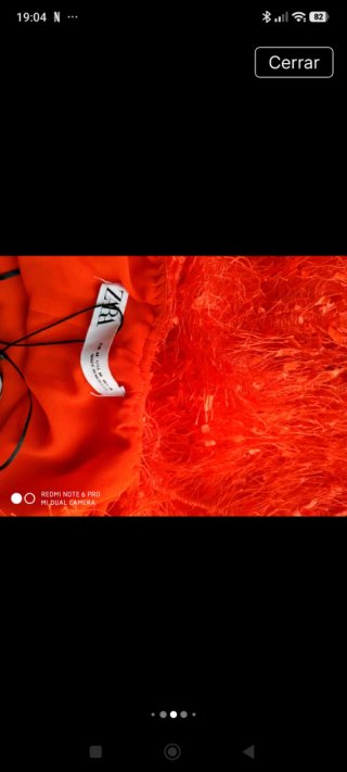 Top Zara Naranja