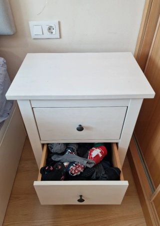 Mesillas de Noche IKEA HEMNES Blancas