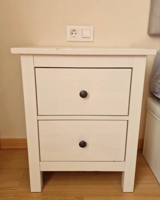 Mesillas de Noche IKEA HEMNES Blancas