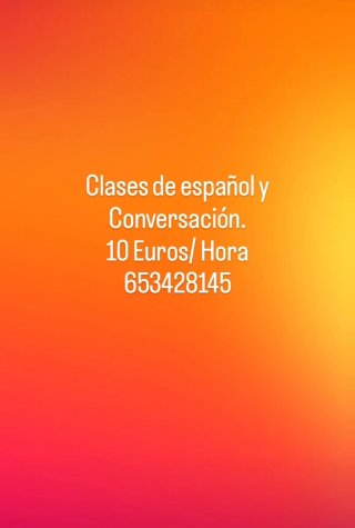 Clases de español y conversación